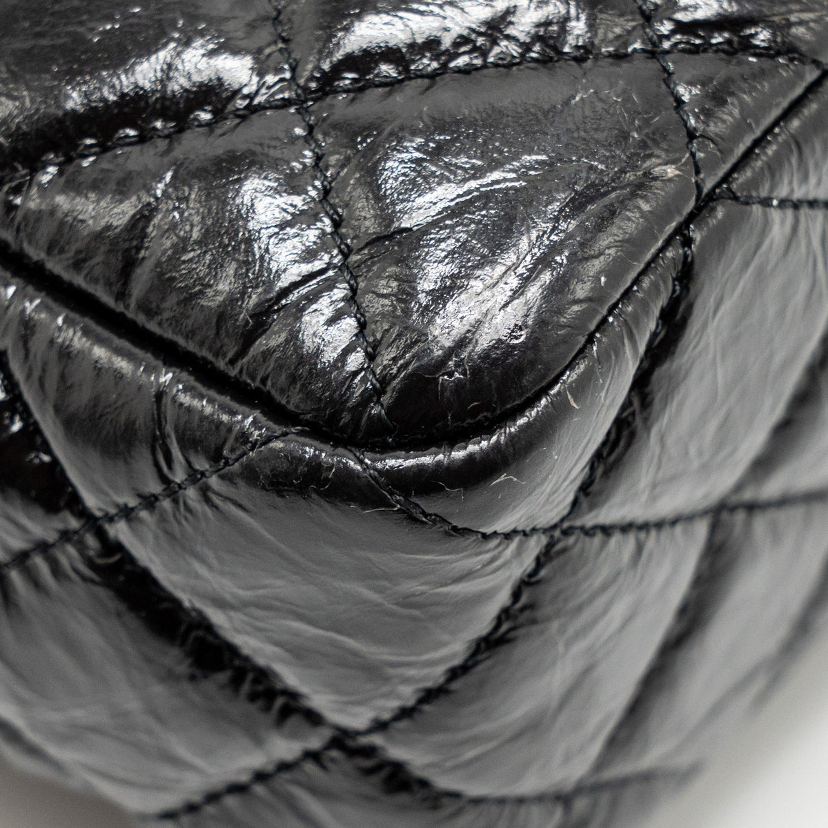 CHANEL HOBO BAG SHINY CALFSKIN BLACK GHW (MICROCHIP)
