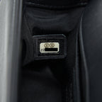 CHANEL SMALL CHEVRON LEBOY BAG CALFSKIN BLACK WITH SHW