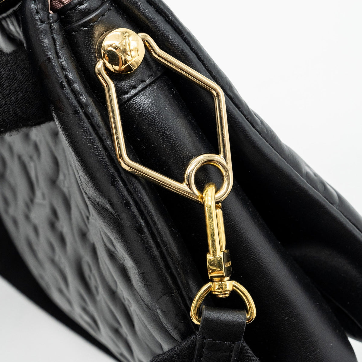 LOUIS VUITTON COUSSIN PM MONOGRAM EMPREINTE LAMBSKIN BLACK GHW (NEW VERSION)