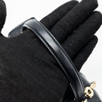 BVLGARI SERPENTI FOREVER TOP HANDLE CROSSBODY BAG LEATHER BLACK LGHW