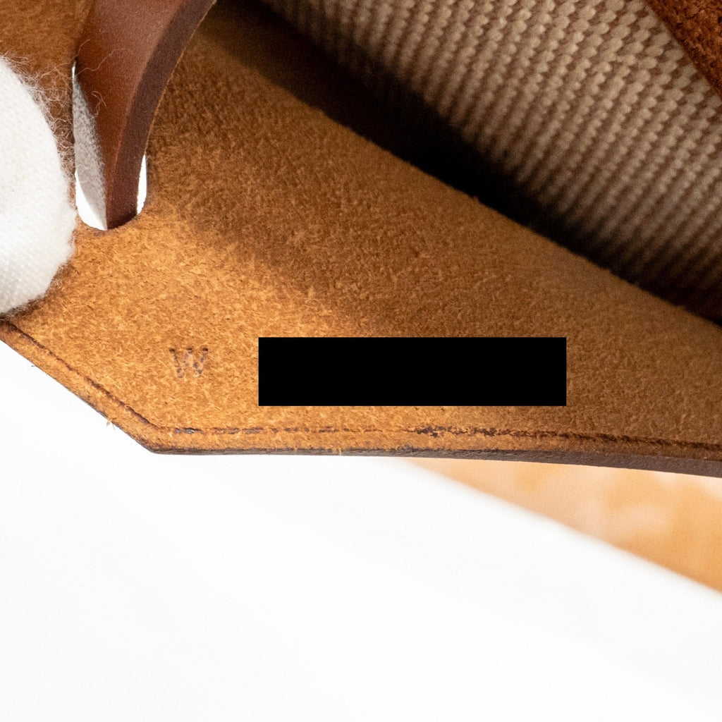 Hermes Herbag Mini Canvas/Hunter Ecru-Beige/Fauve GHW
