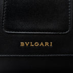 BVLGARI SERPENTI FOREVER TOP HANDLE CROSSBODY BAG LEATHER BLACK LGHW