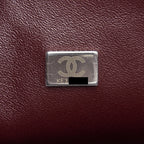 CHANEL SMALL CLASSIC DOUBLE FLAP BAG LAMBSKIN BLACK SHW (MICROCHIP)