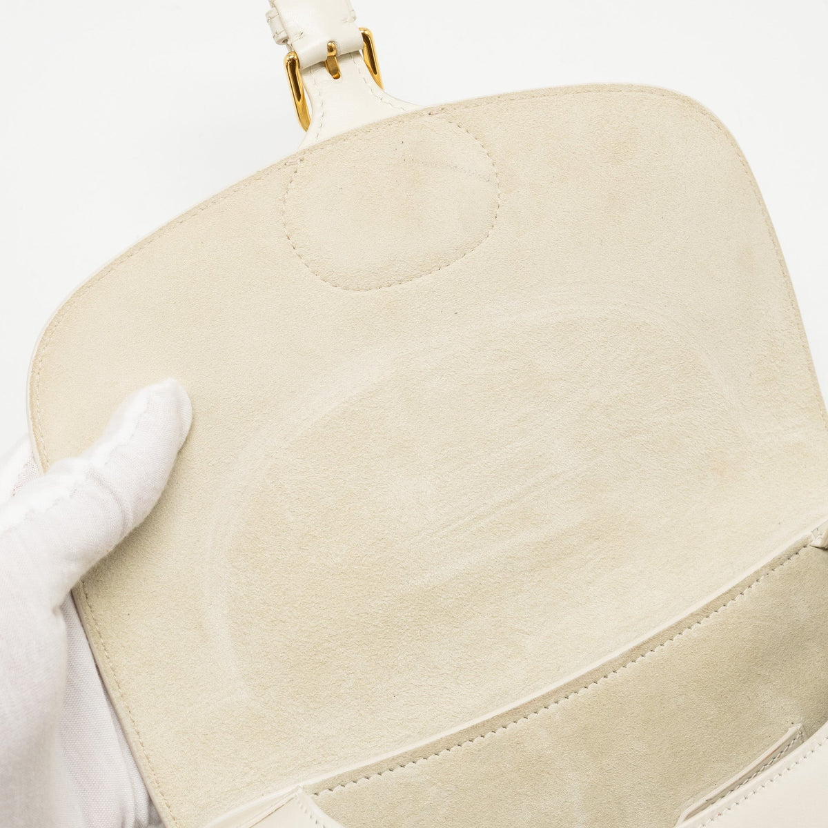 DIOR MEDIUM DIOR BOBBY BAG CALFSKIN WHITE GHW