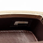 Chanel Mirror Finish Box Clutch with Chain Black Lambskin Black LGHW