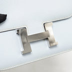 Hermes Mini Constance Epsom Blue Brume SHW
