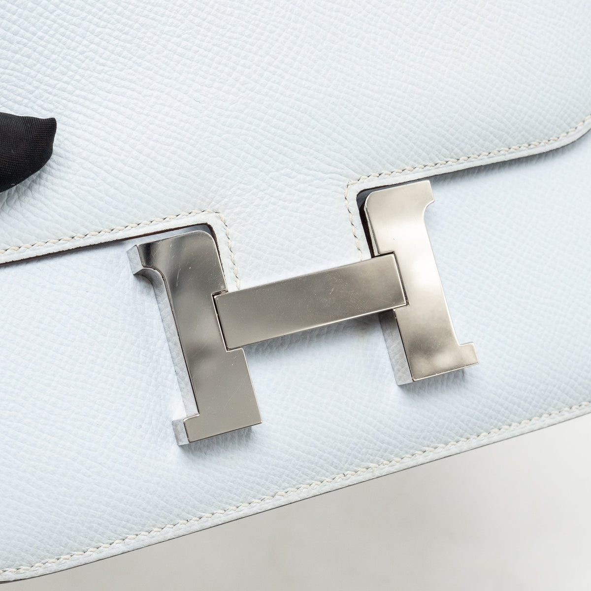 Hermes Mini Constance Epsom Blue Brume SHW