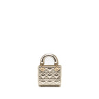 Dior Micro Lady Dior Limited Edition Heart Motif Cannage Lambskin Metallic Gold LGHW