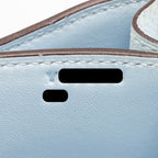 Hermes Mini Constance Epsom Blue Brume SHW