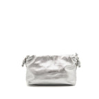 Loewe Medium Flamenco Purse Laminated Lambskin Silver SHW