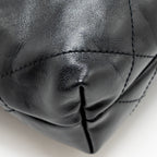 CHANEL MINI 22 BAG CALFSKIN BLACK GHW (MICROCHIP)