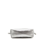 Loewe Medium Flamenco Purse Laminated Lambskin Silver SHW