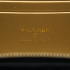 CHANEL 22A PEARL CRUSH LONG VANITY WITH CHAIN LAMBSKIN BLACK GHW