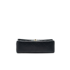 CHANEL CLASSIC DOUBLE FLAP JUMBO BAG LAMBSKIN BLACK GHW