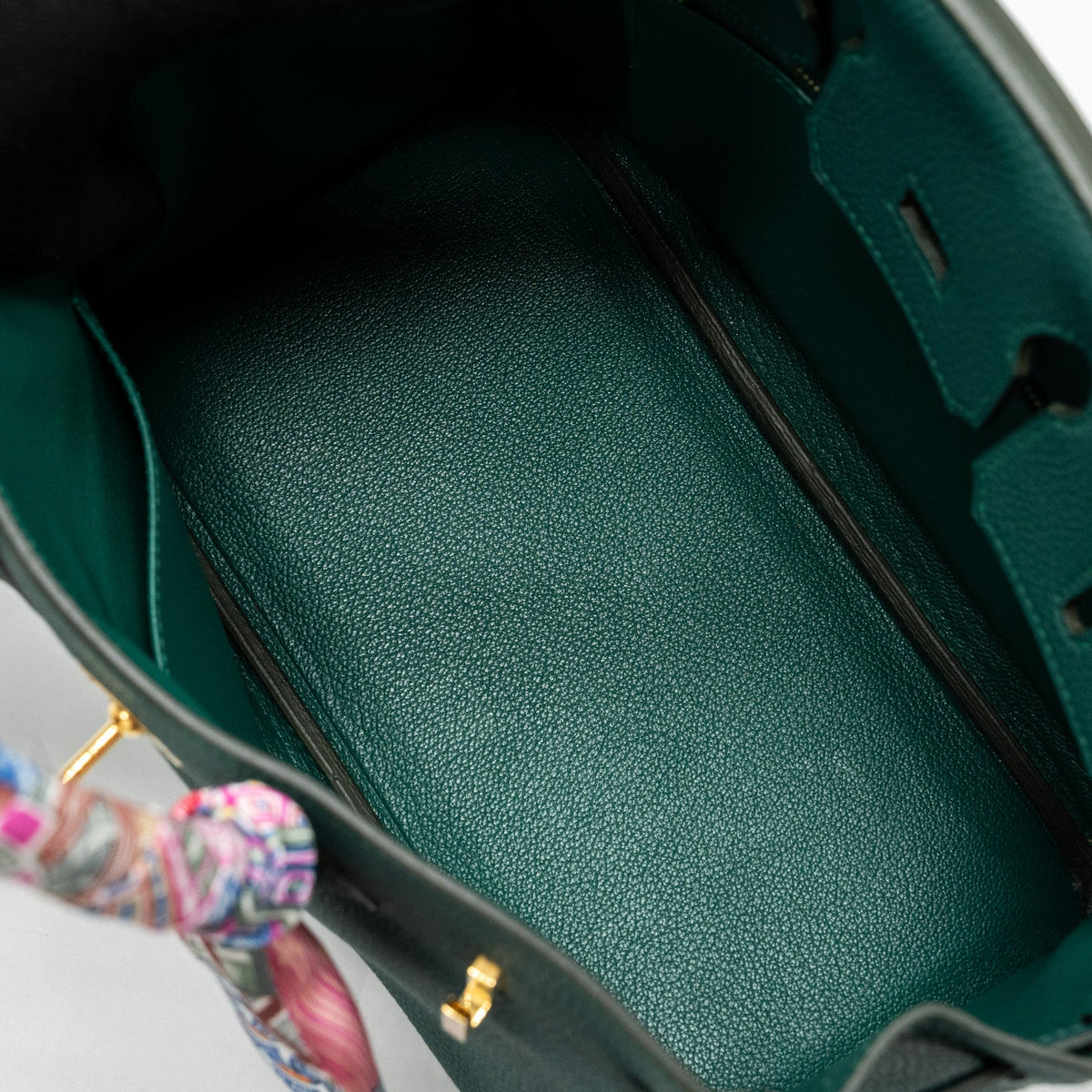 Hermes birkin 25 togo Z6 Malachite GHW
