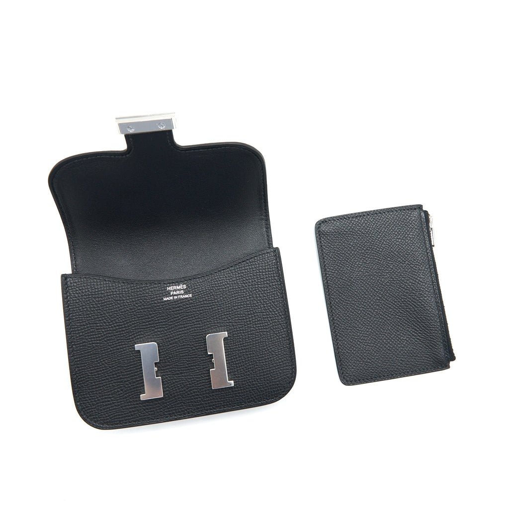 Hermes constance Slim epsom black SHW