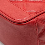 Saint laurent/YSL Paris 80’s quilted vanity crossbody bag calfskin red GHW