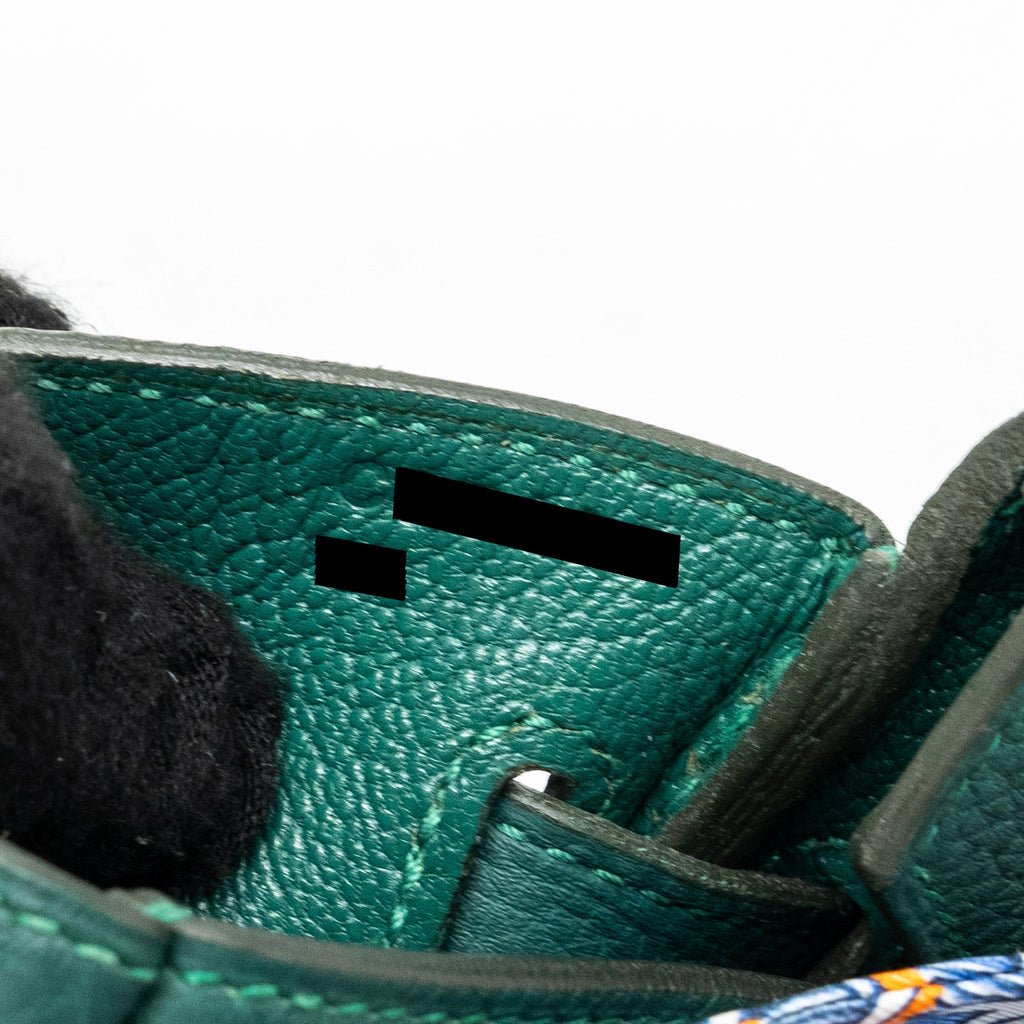 Hermes birkin 25 togo Z6 Malachite GHW