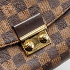LOUIS VUITTON CROISETTE DAMIER EBENE CANVAS GHW