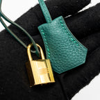 Hermes birkin 25 togo Z6 Malachite GHW