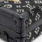 Louis Vuitton Petite Malle Bag Beads Embroidered Monogram/Leather Black GHW