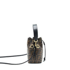 FENDI MON TRESOR MINI BUCKET BROWN GHW