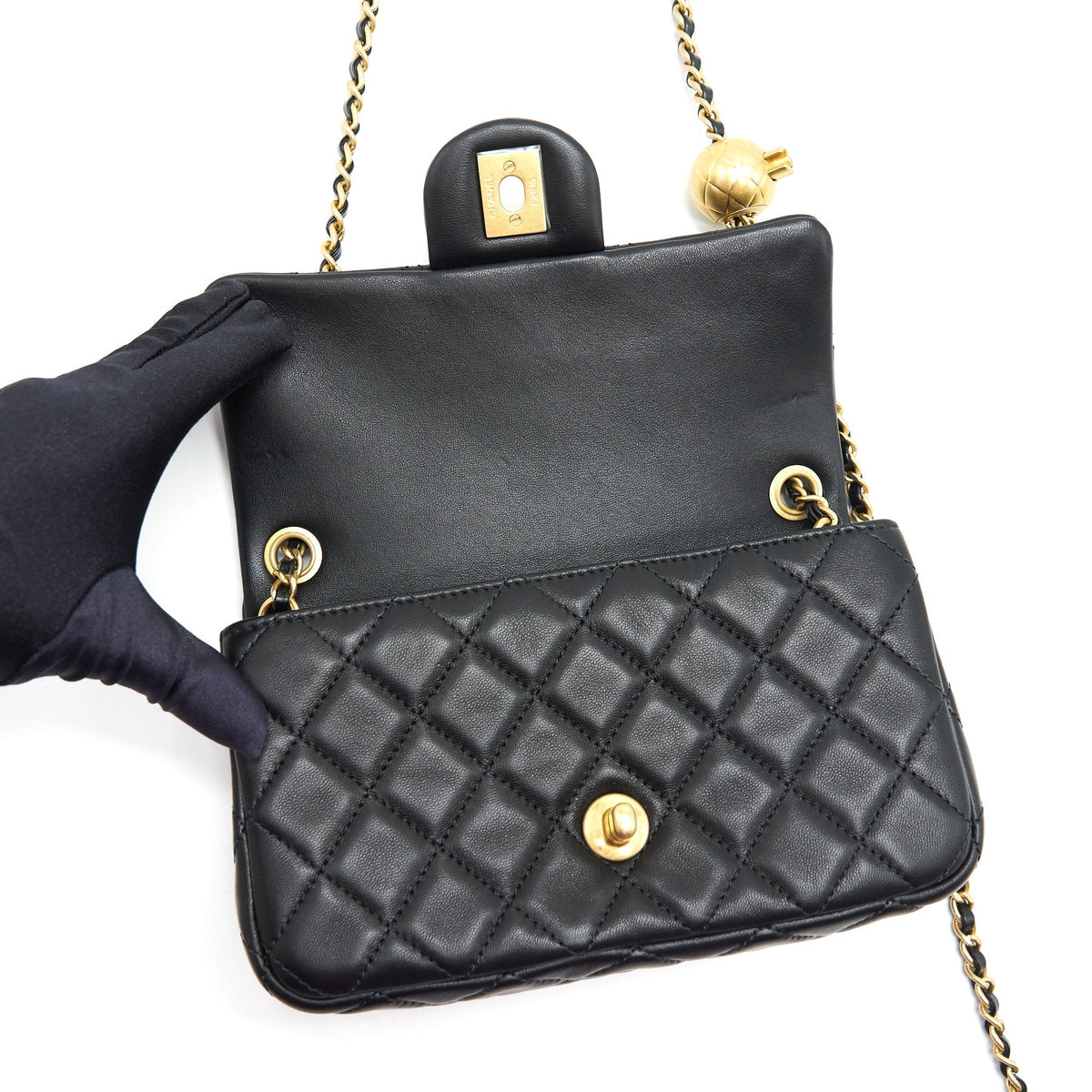 CHANEL PEARL CRUSH RECTANGULAR MINI FLAP BAG