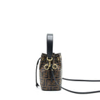 FENDI MON TRESOR MINI BUCKET BROWN GHW