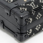 Louis Vuitton Petite Malle Bag Beads Embroidered Monogram/Leather Black GHW