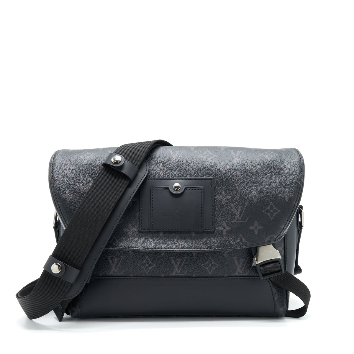 LOUIS VUITTON ECLIPSE VOYAGER MESSENGER BAG MONOGRAM CANVAS BLACK YEAR 2020