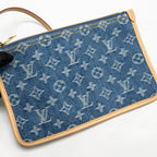 Louis Vuitton neverfull mm denim blue GHW