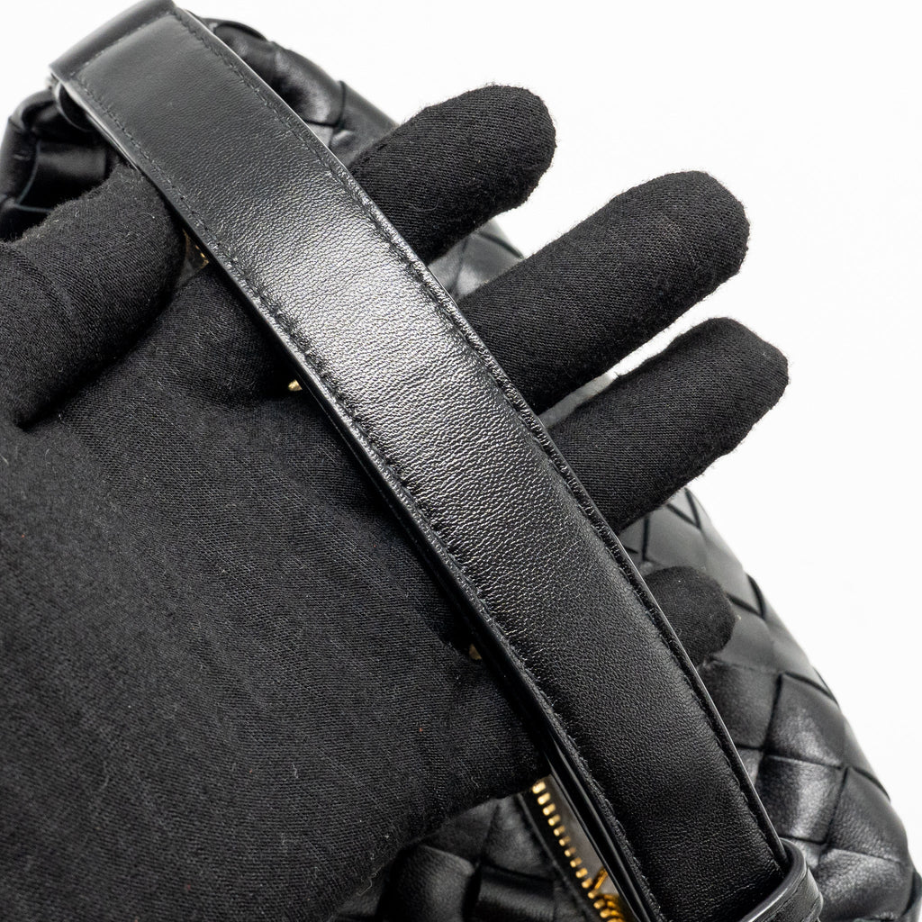 Bottega Veneta Mini Wallace Calfskin Black GHW