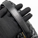 Bottega Veneta Mini Wallace Calfskin Black GHW