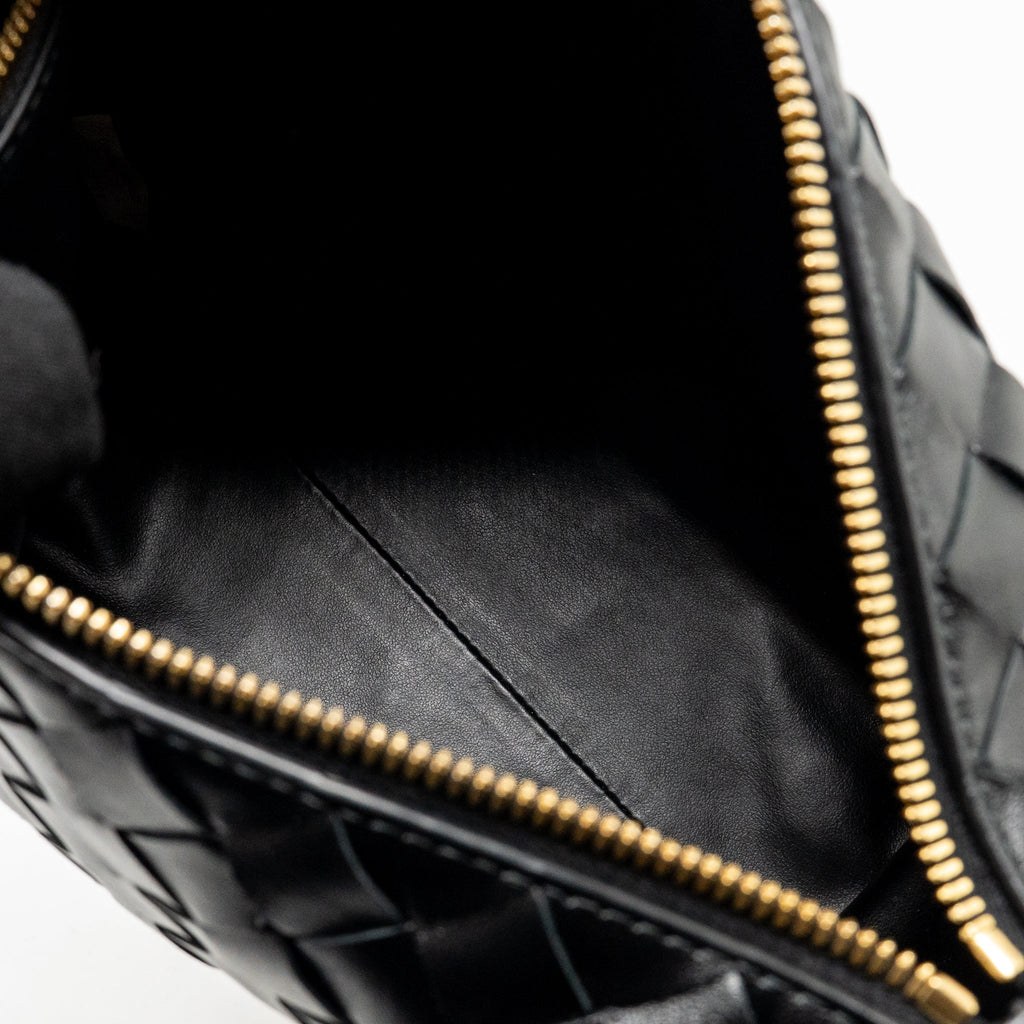 Bottega Veneta Mini Wallace Calfskin Black GHW
