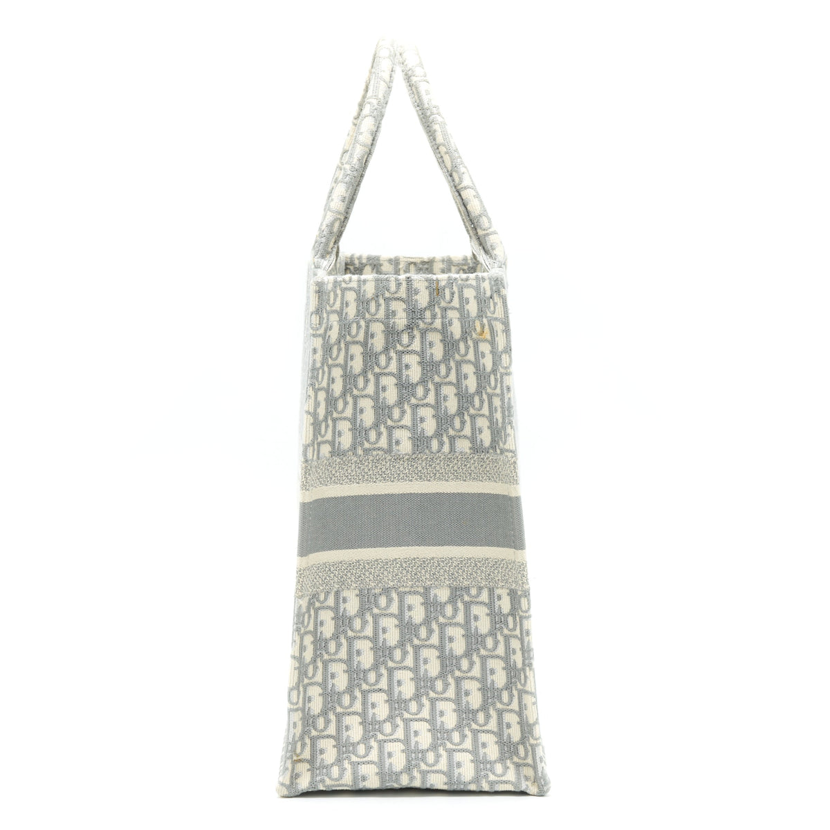 DIOR LARGE DIOR BOOK TOTE GREY OBLIQUE EMBROIDERY