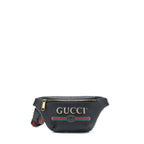 GUCCI MINI GUCCI PRINT BELT BAG BLACK GHW