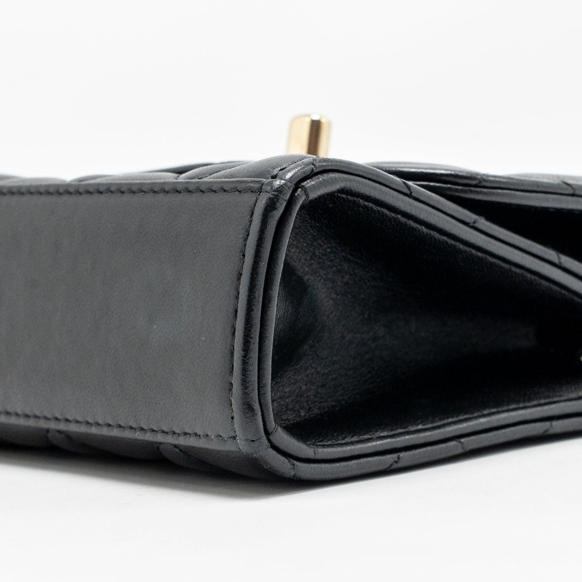 Chanel Mini Trendy CC Clutch with Chain Lambskin Black LGHW (Microchip)