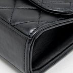 Chanel Mini Trendy CC Clutch with Chain Lambskin Black LGHW (Microchip)