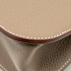 HERMES HALZAN 25 Clemence Etoupe GHW