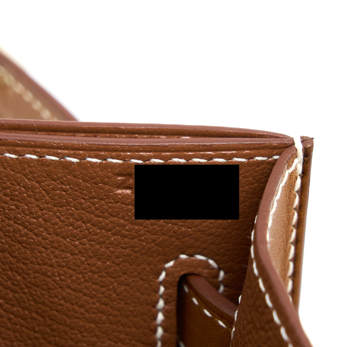 Hermes Pochette Kelly Depeches 25 Canvas and Barenia, Ecru/ Beige / Fauve GHW