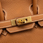 HERMES BIRKIN 25 TOGO GOLD GHW