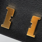 HERMES CONSTANCE SLIM WALLET EPSOM BLACK GHW