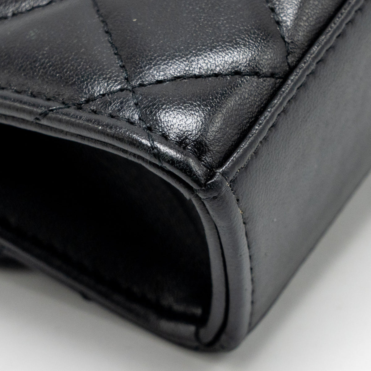 Chanel Mini Trendy CC Clutch with Chain Lambskin Black LGHW (Microchip)