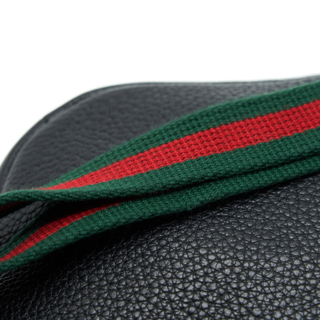 GUCCI MINI GUCCI PRINT BELT BAG BLACK GHW