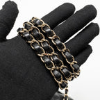 CHANEL MINI RECTANGULAR FLAP BAG LAMBSKIN BLACK LGHW (MICROCHIP)