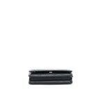 CHANEL CLASSIC WALLET ON CHAIN CAVIAR BLACK SHW (MICROCHIP)