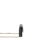 CHANEL PEARL CRUSH MINI FLAP BELT BAG LAMBSKIN BLACK GHW