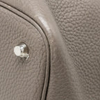 Hermes Picotin 22 Lock Bag Clemence Gris Etain SHW