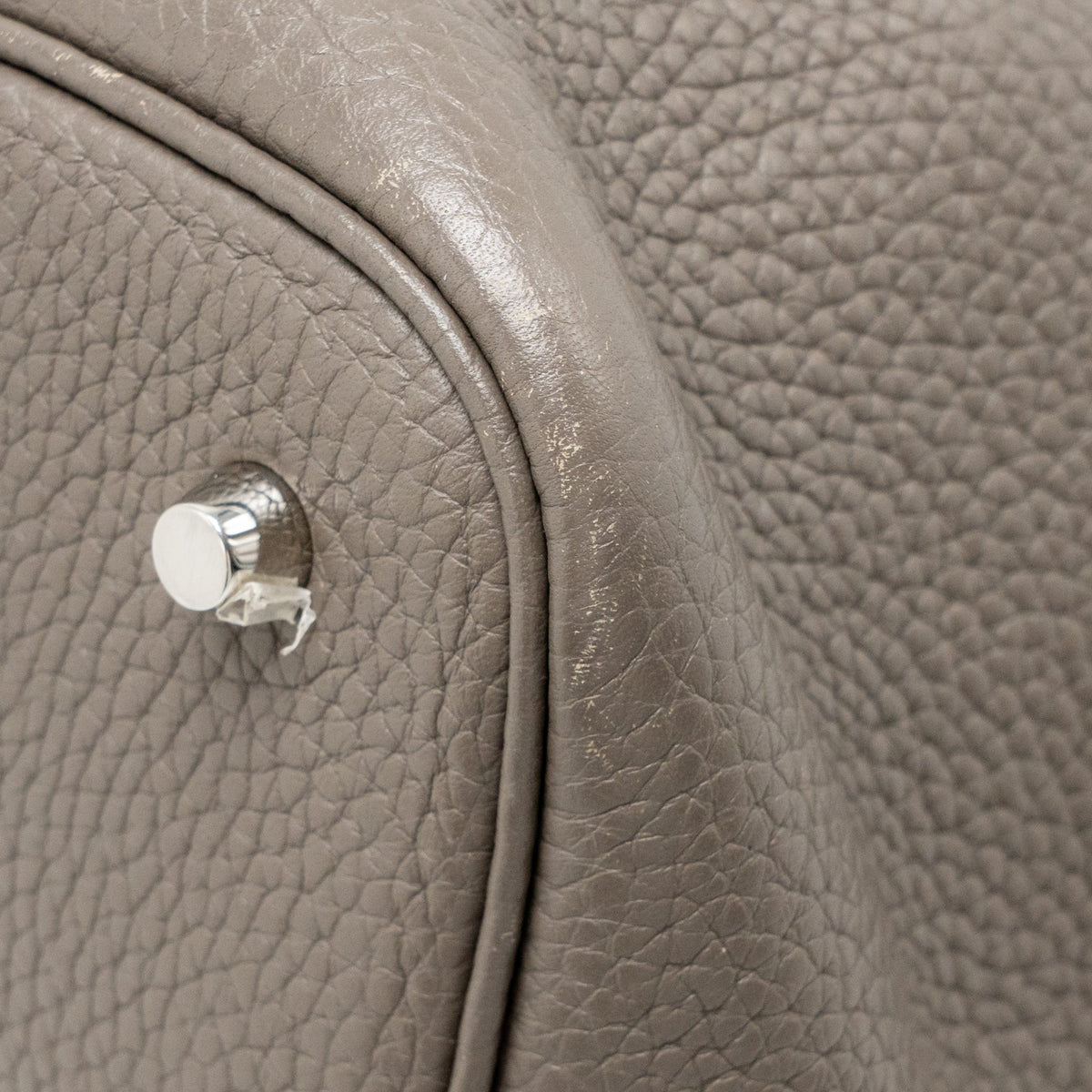 Hermes Picotin 22 Lock Bag Clemence Gris Etain SHW