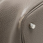 Hermes Picotin 22 Lock Bag Clemence Gris Etain SHW